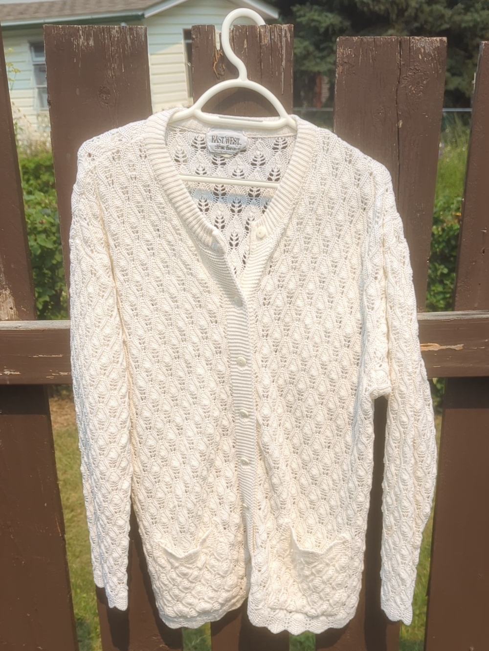 Easy West | Vintage Knit Button-Front Cardigan Sweater